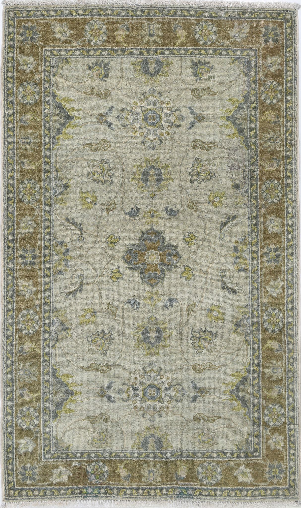 Hand Knotted Ziegler Wool Rug - 2'10'' x 4'9''