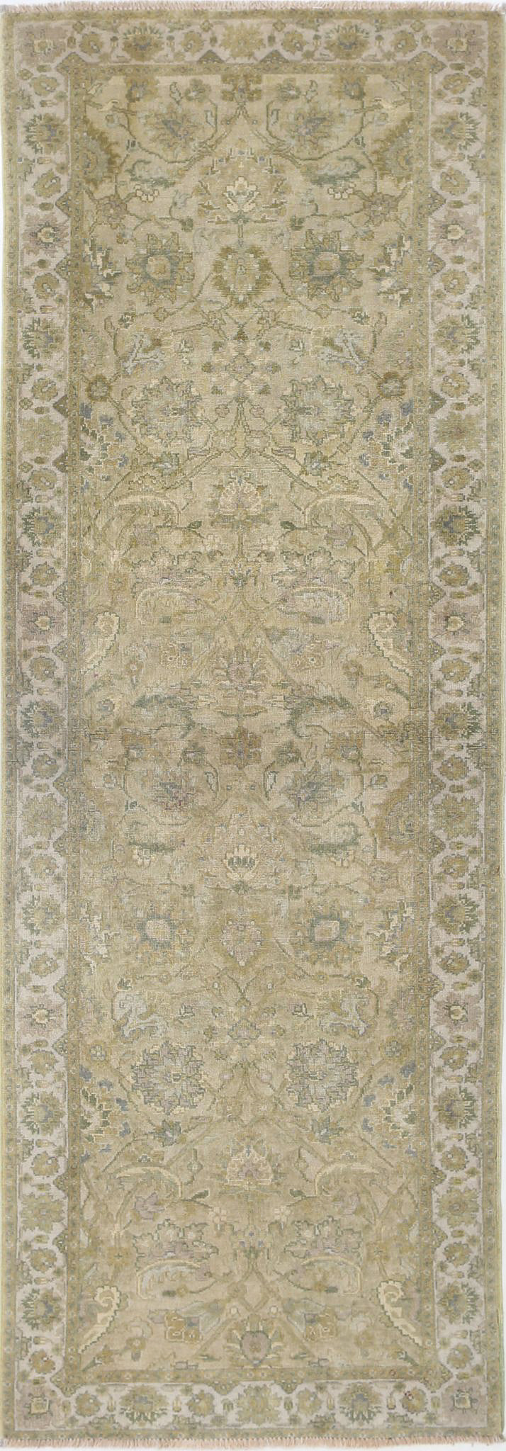 Hand Knotted Ziegler Wool Rug - 2'8'' x 7'8''