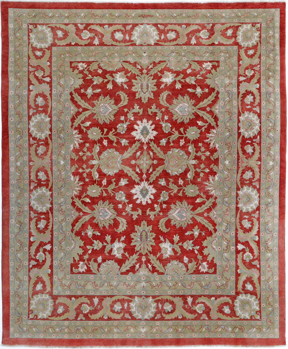 Hand Knotted Sultanabad Wool Rug - 8&#39;1&#39;&#39; x 9&#39;10&#39;&#39;