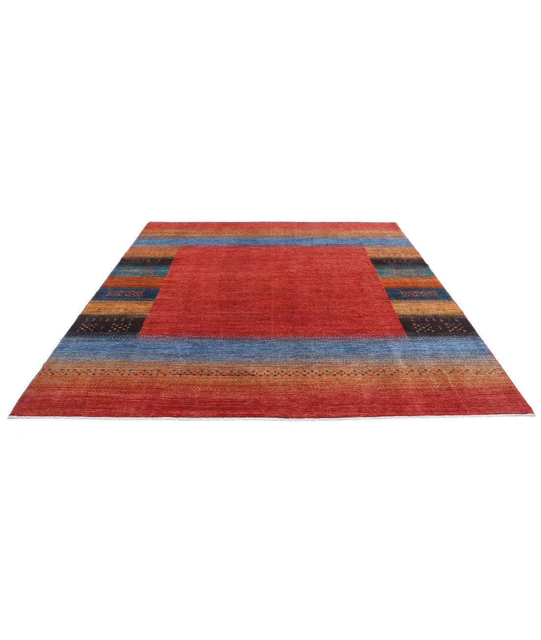 Hand Knotted Gabbeh Wool Rug - 8'4'' x 9'7'' 8'4'' x 9'7'' (250 X 288) / Multi / Multi