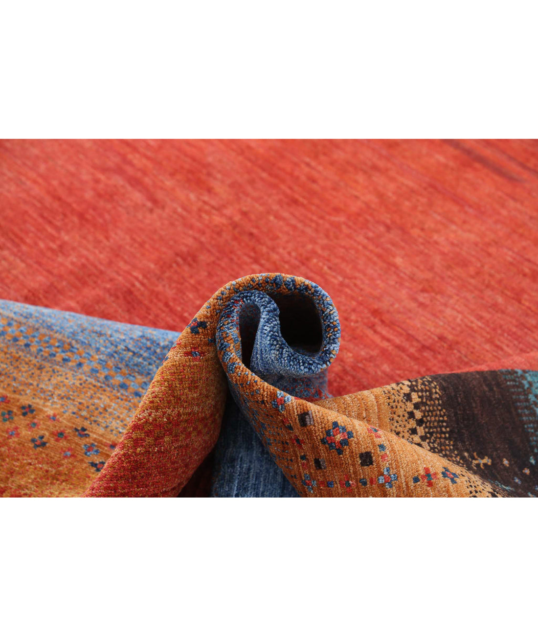 Hand Knotted Gabbeh Wool Rug - 8'4'' x 9'7'' 8'4'' x 9'7'' (250 X 288) / Multi / Multi