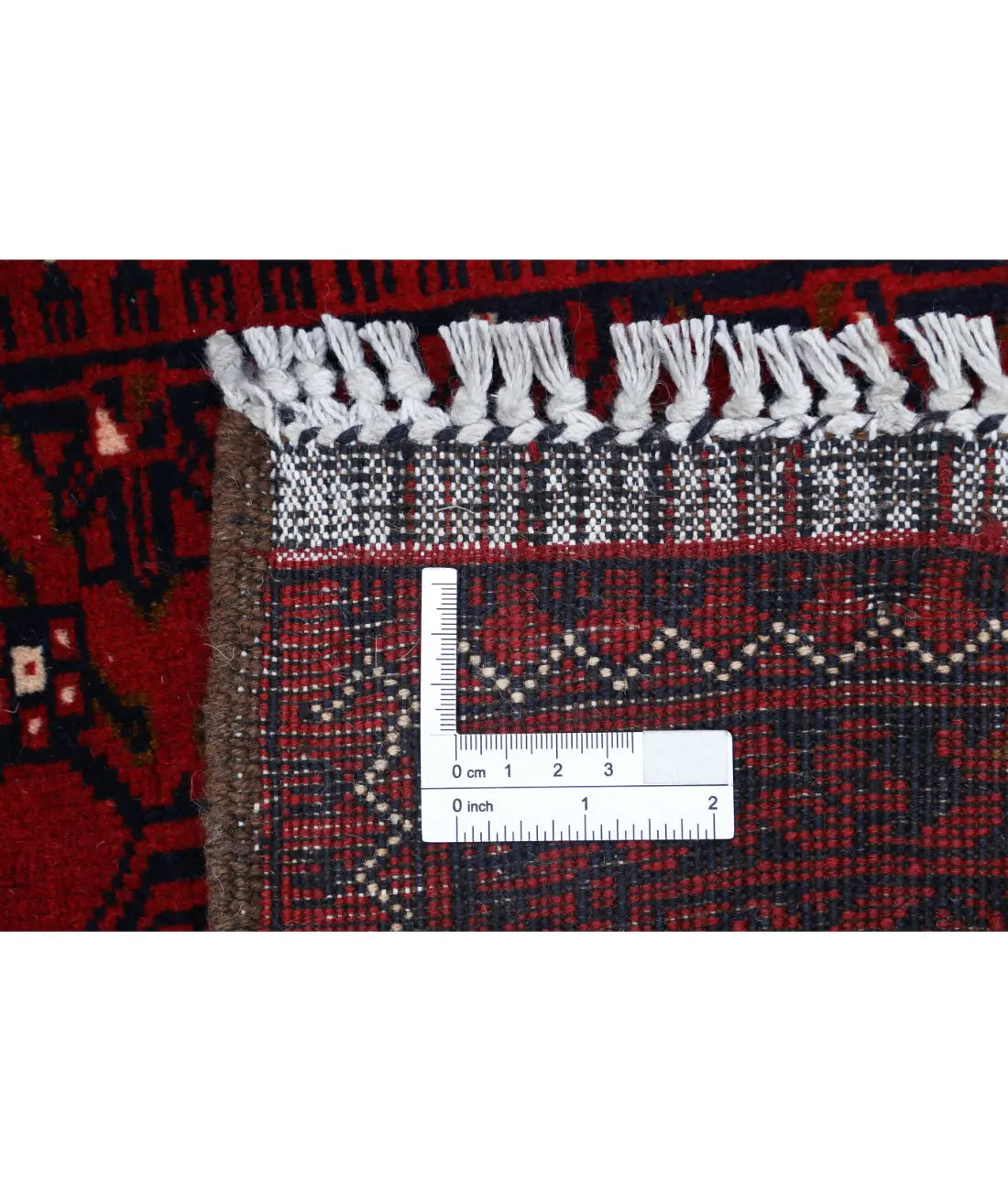 Hand Knotted Afghan Khamyab Wool Rug - 3'1'' x 4'9''