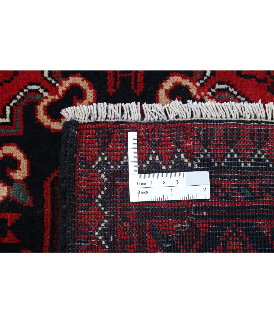 Alfombra de lana Khamyab afgana anudada a mano - 6'6'' x 9'6''