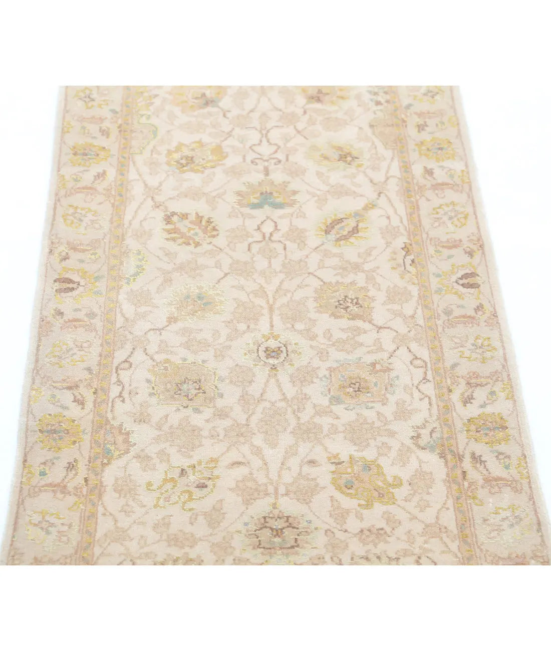 Hand Knotted Agra Kashan Wool Rug - 2'0'' x 4'1''
