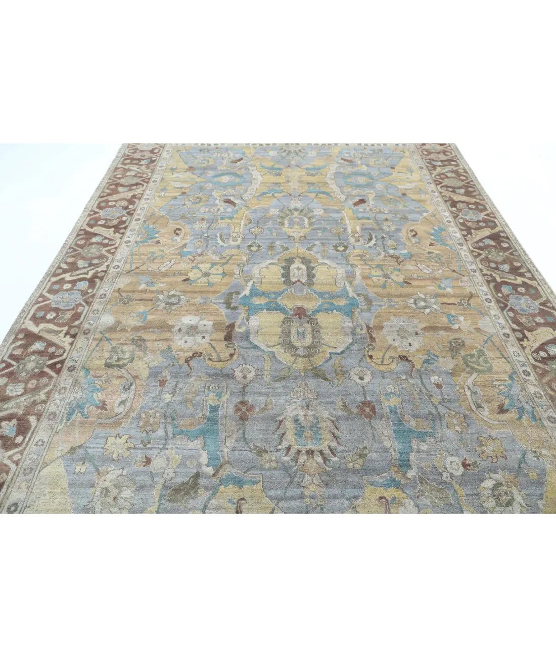 Tapis en laine Agra Polonaise noué à la main - 8'1'' x 11'4''