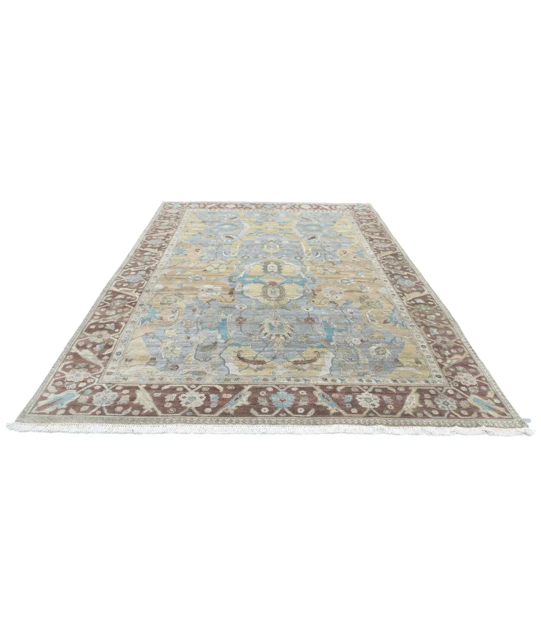 Tapis en laine Agra Polonaise noué à la main - 8'1'' x 11'4''