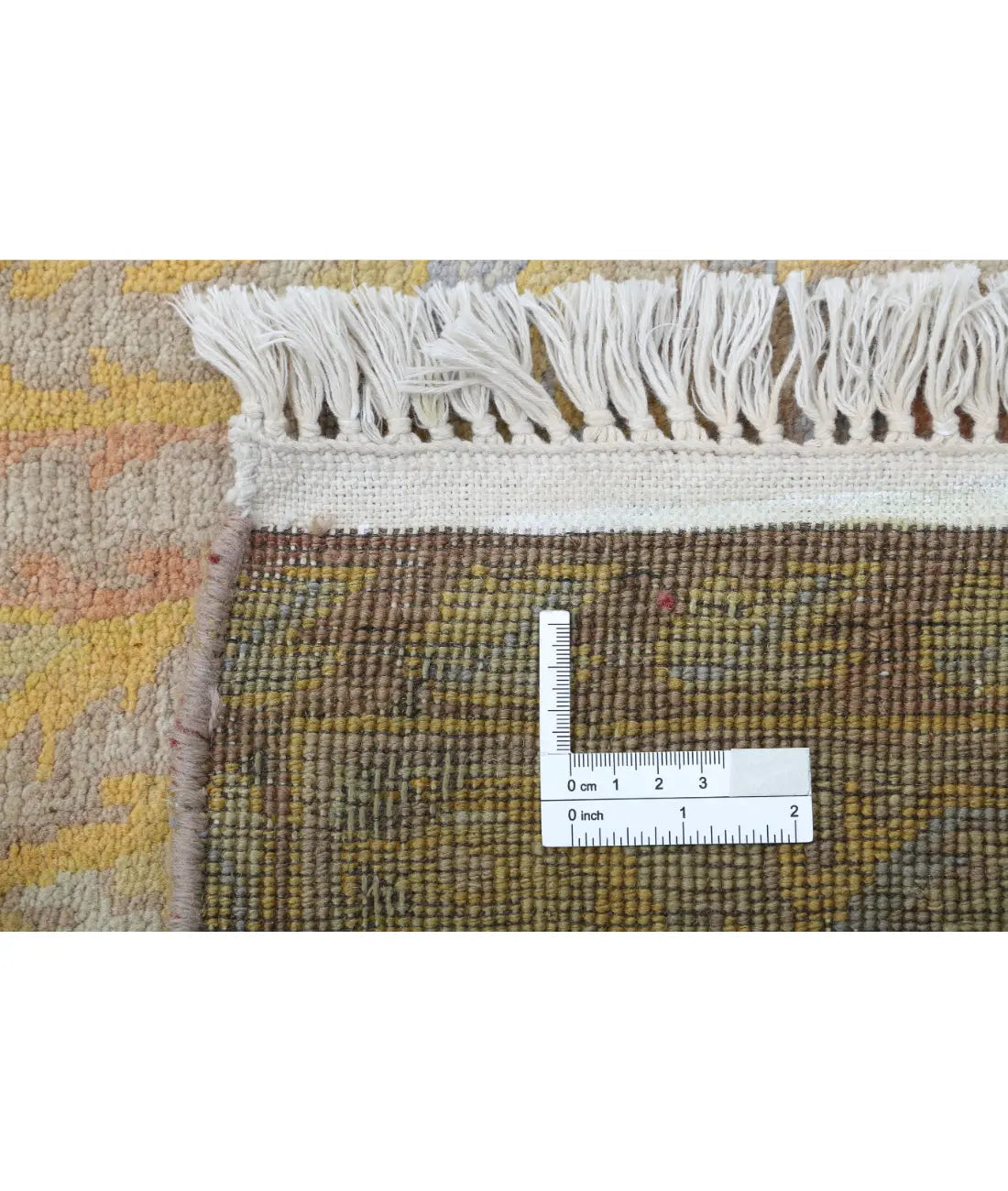 Hand Knotted Agra Wool Rug - 12'0'' x 18'2''