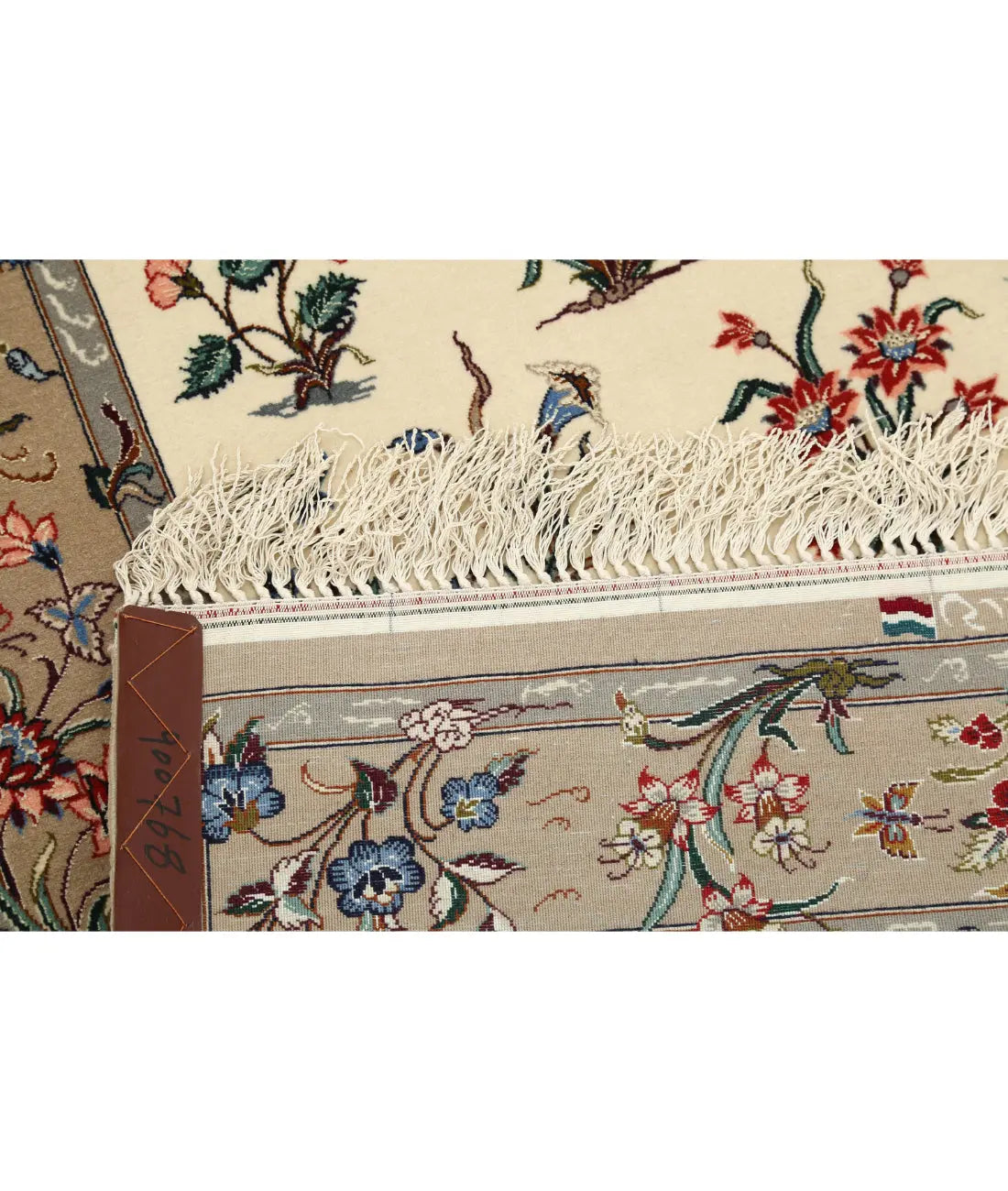 Hand Knotted Antique Masterpiece Oriental Isfahan Wool & Silk Rug - 2'9'' x 11'7''