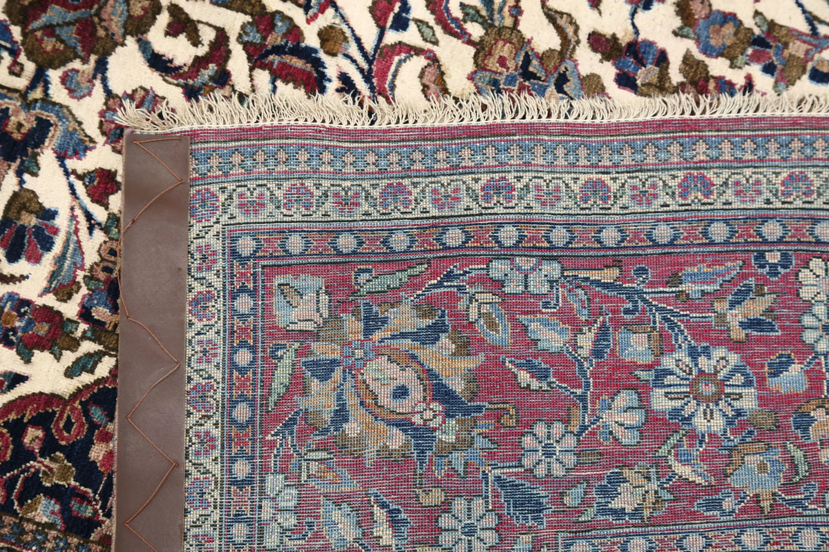 Hand Knotted Antique Masterpiece Persian Kashan Fine Silk Rug - 4'3'' x 6'8'' - Arteverk Rugs Area rug