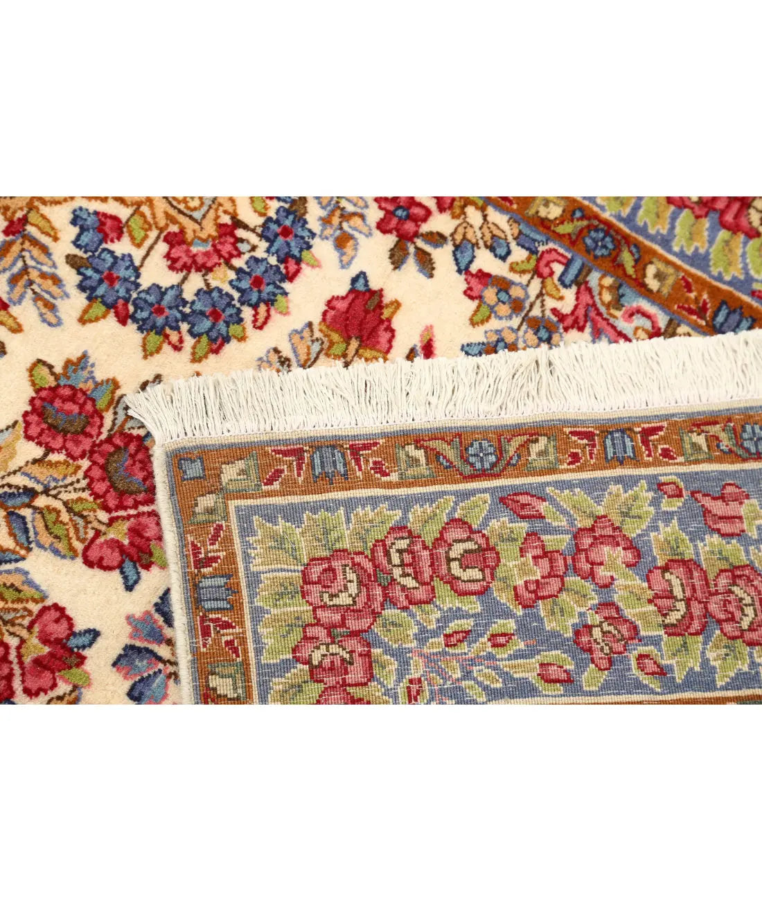Hand Knotted Antique Masterpiece Persian Kerman Wool Rug - 3'5'' x 21'3'' - Arteverk Rugs Area rug