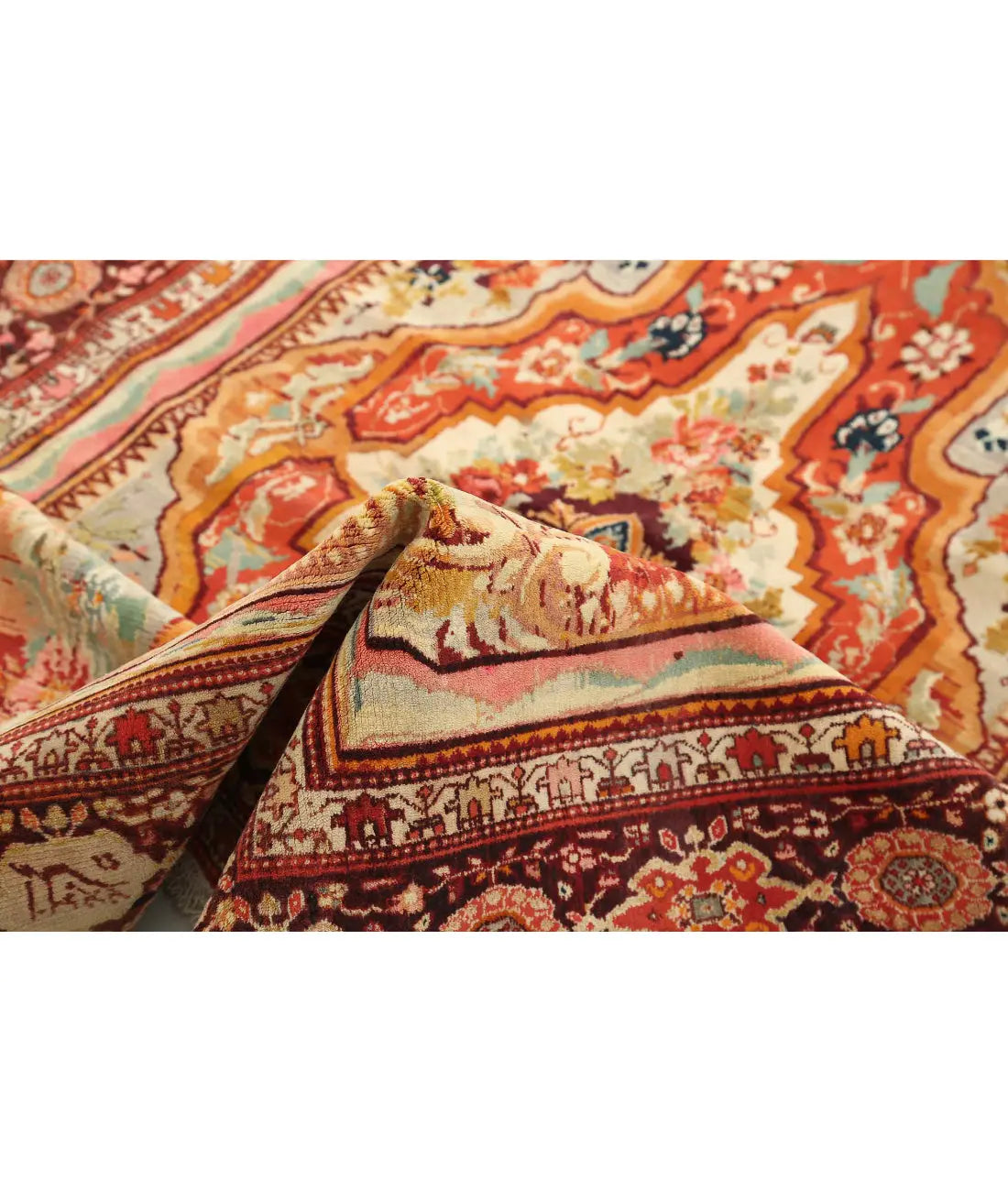Hand Knotted Antique Masterpiece Persian Malayer Wool Rug - 4'5'' x 6'3'' - Arteverk Rugs Area rug