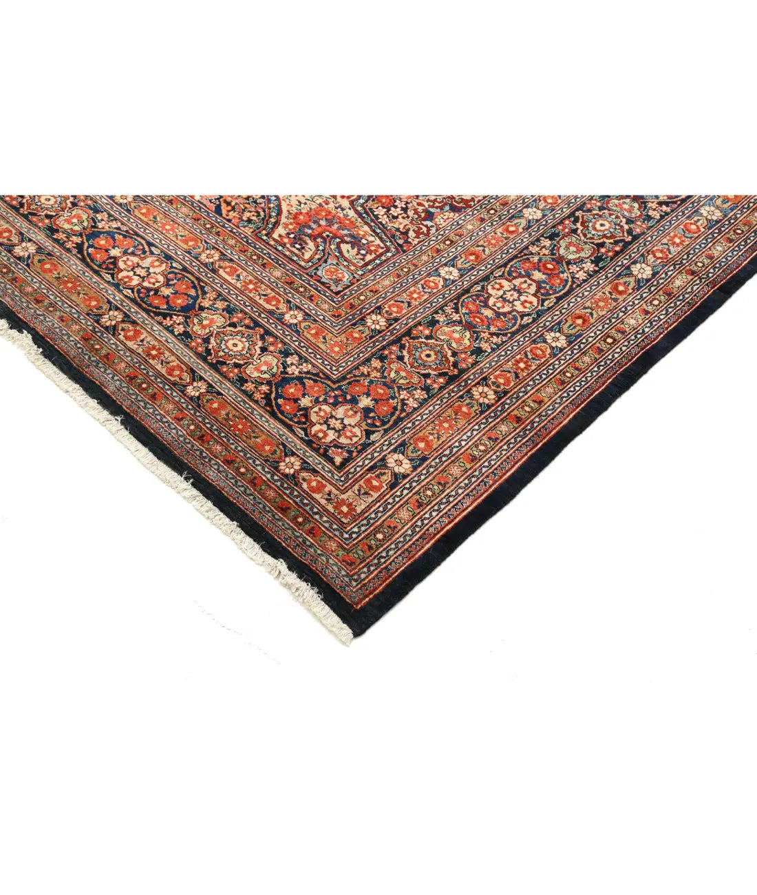 Hand Knotted Antique Masterpiece Persian Tabriz Fine Wool Rug - 10'10'' x 20'7'' - Arteverk Rugs Area rug