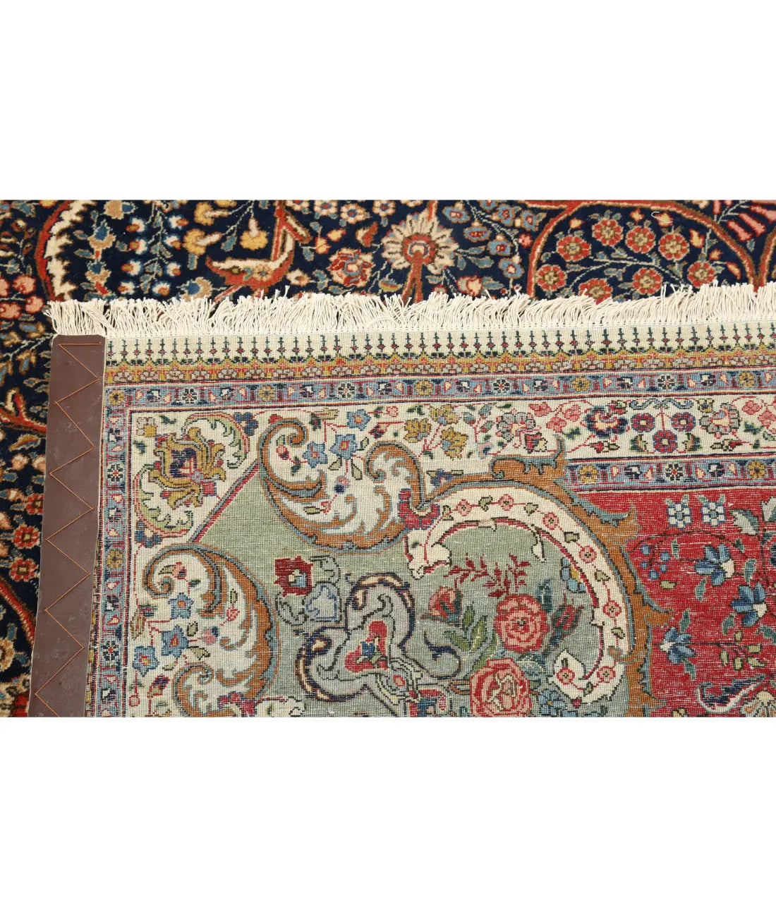 Hand Knotted Antique Masterpiece Persian Tabriz Fine Wool Rug - 10'4'' x 13'8'' - Arteverk Rugs Area rug