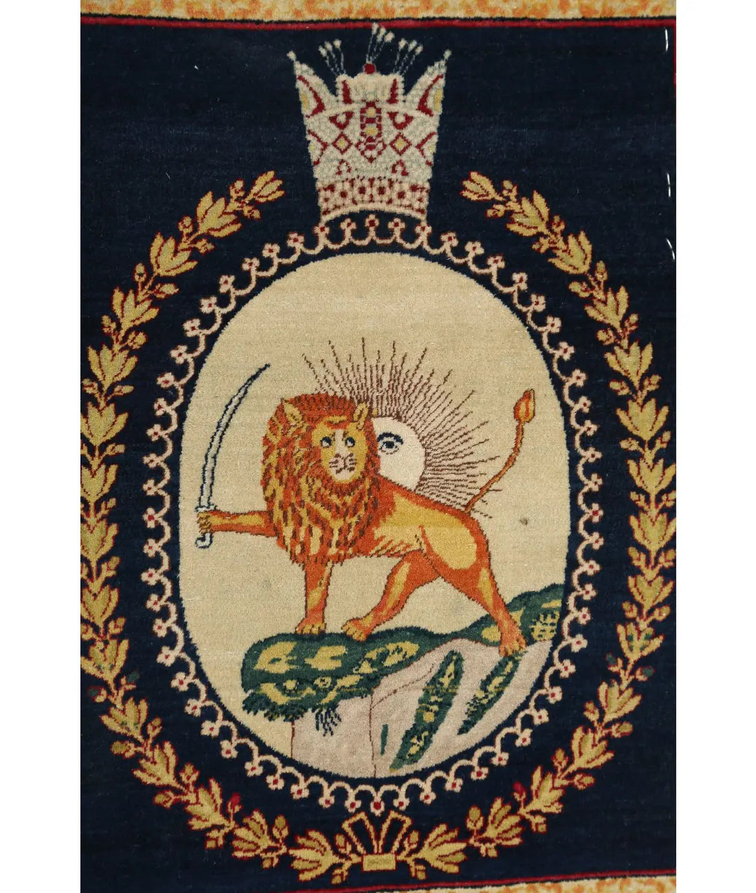 Hand Knotted Antique Masterpiece Oriental Tabriz Fine Wool Rug - 1'5'' x 1'9''