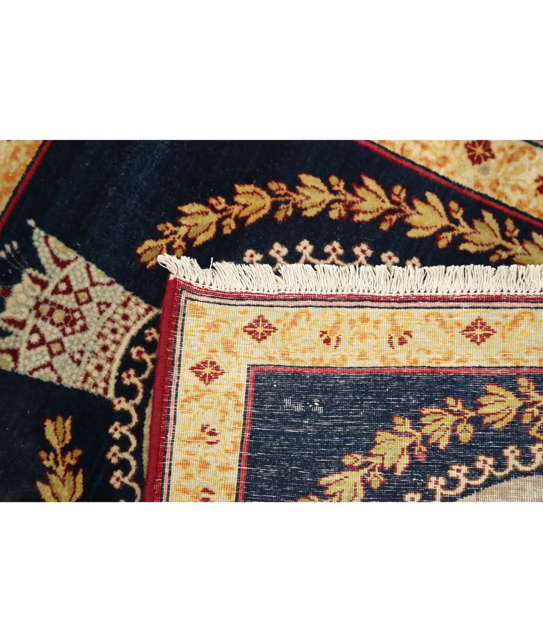 Hand Knotted Antique Masterpiece Oriental Tabriz Fine Wool Rug - 1'5'' x 1'9''