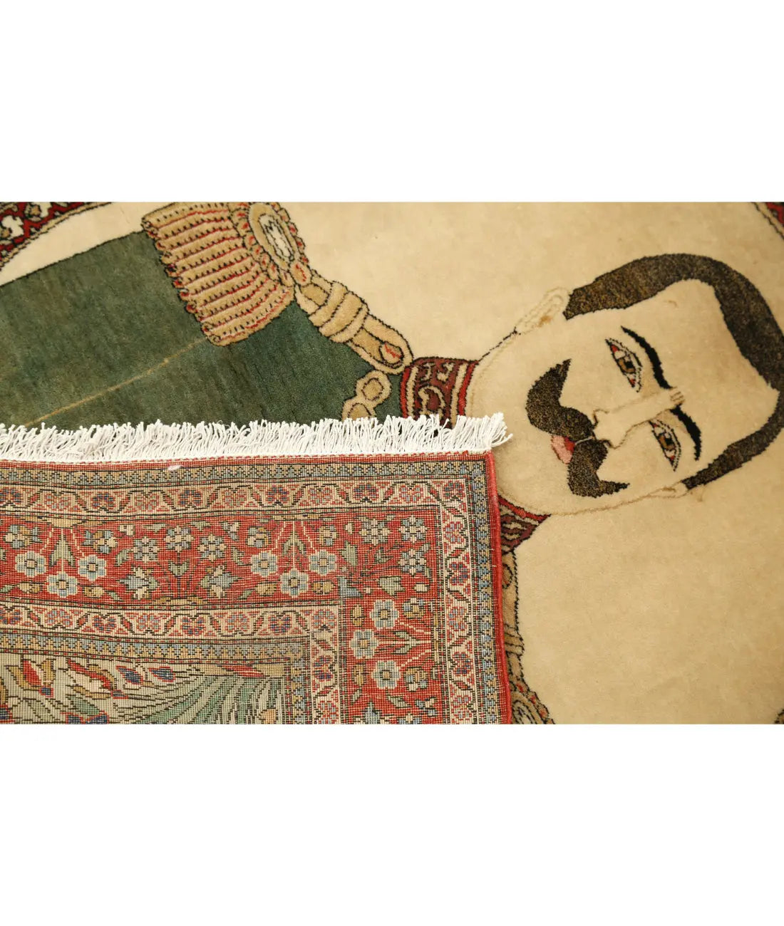 Hand Knotted Antique Masterpiece Oriental Kashan Fine Wool Rug - 2'5'' x 3'2''