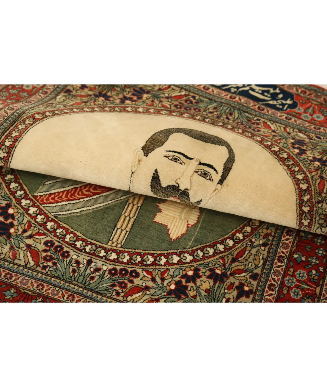 Hand Knotted Antique Masterpiece Oriental Kashan Fine Wool Rug - 2'5'' x 3'2''