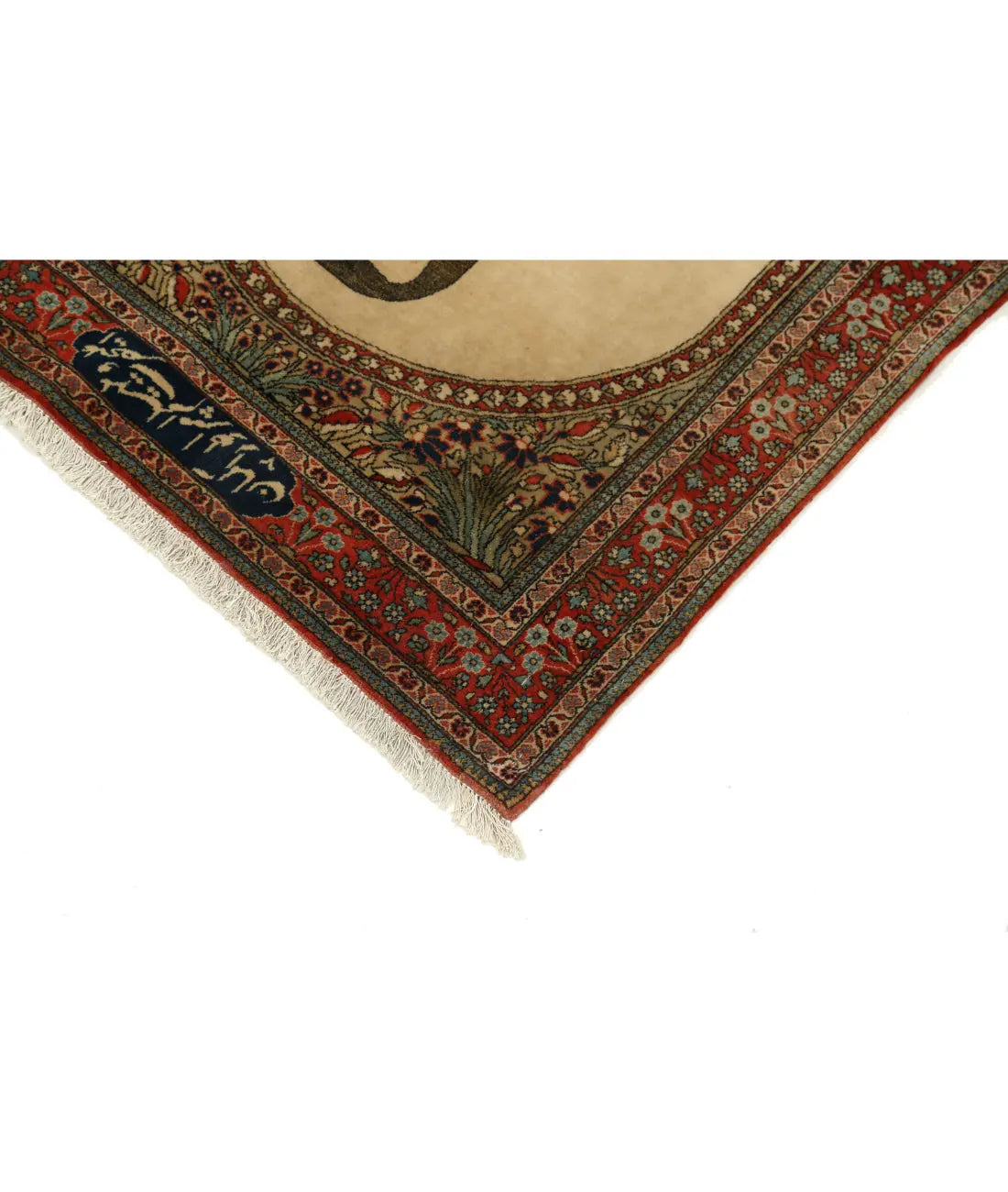 Hand Knotted Antique Masterpiece Oriental Kashan Fine Wool Rug - 2'5'' x 3'2''