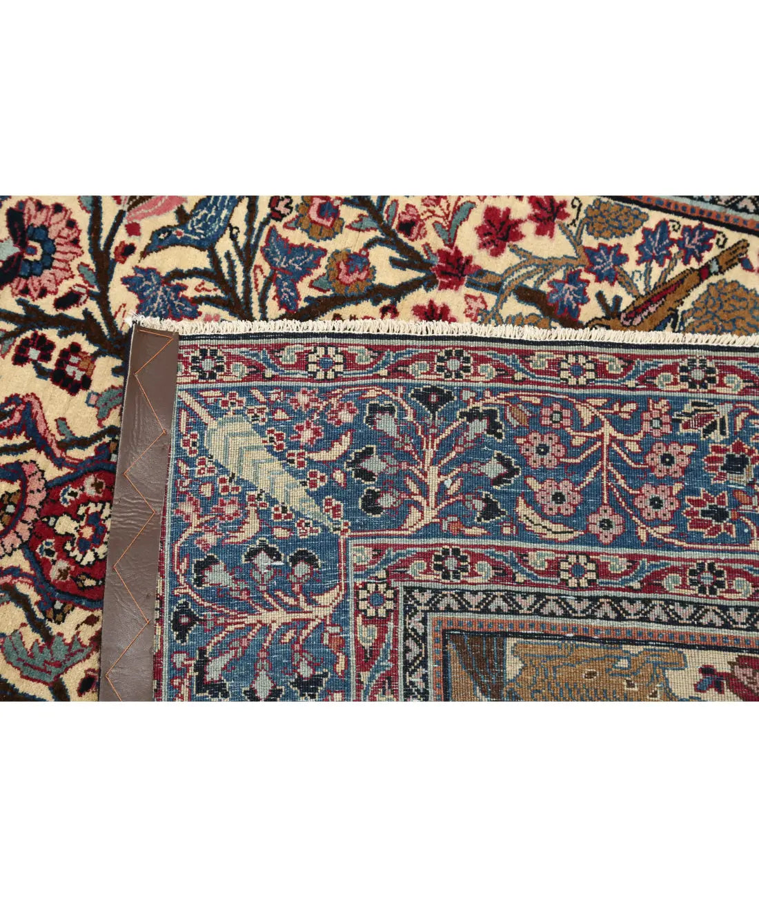 Hand Knotted Antique Masterpiece Persian Tabriz Fine Wool Rug - 4'2'' x 6'1'' - Arteverk Rugs Area rug