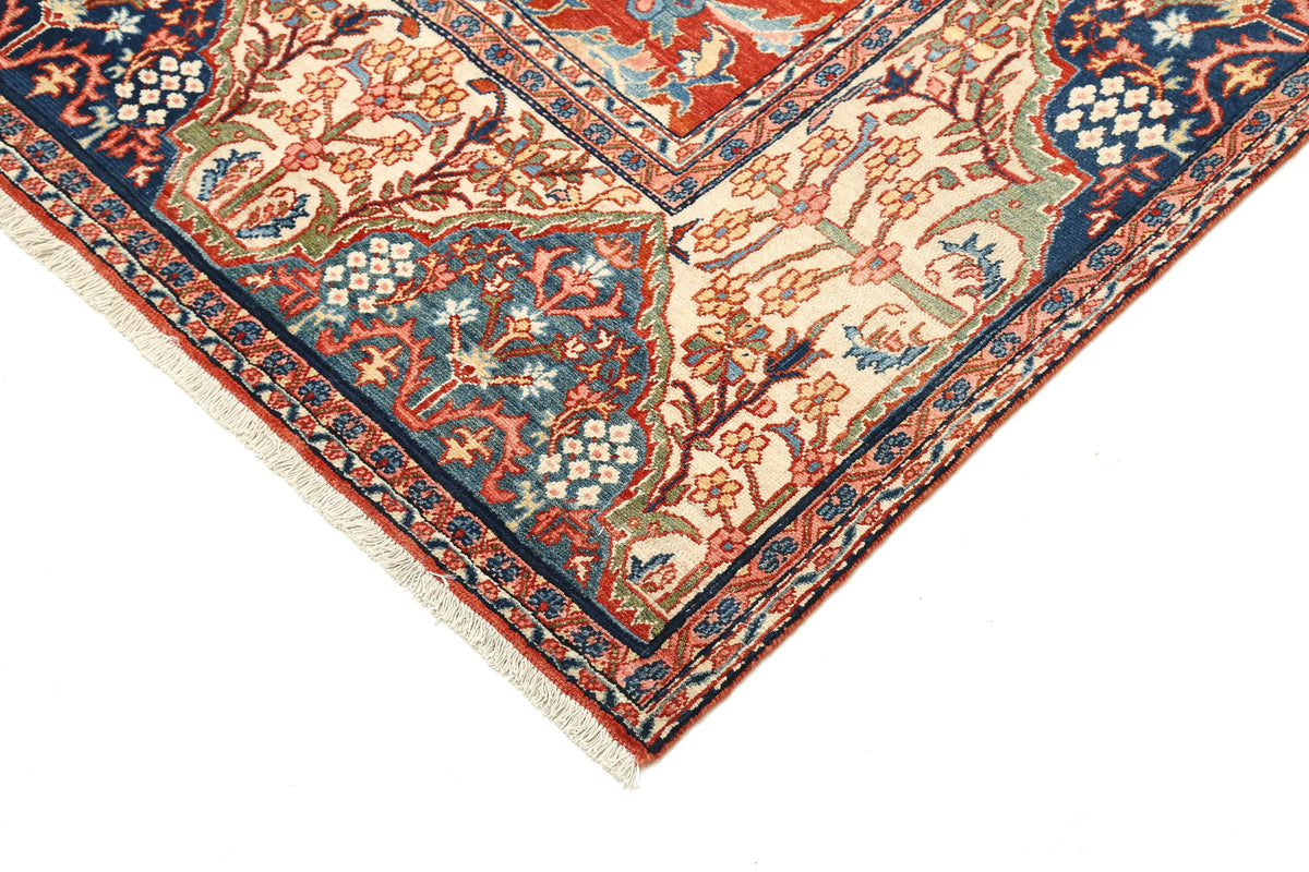 Hand Knotted Antique Masterpiece Persian Tehran Wool Rug - 7'10'' x 10'10'' - Arteverk Rugs Area rug