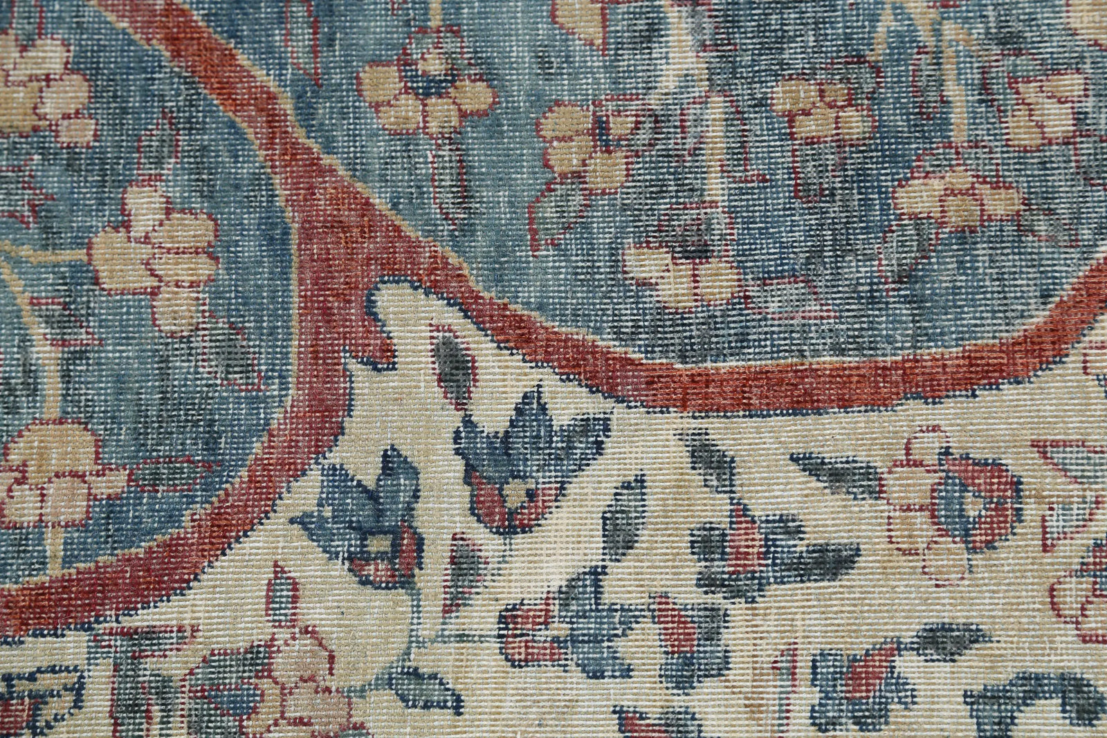 Hand Knotted Antique Masterpiece Persian Yazd Wool Rug - 11'8'' x 18'4'' - Arteverk Rugs Area rug