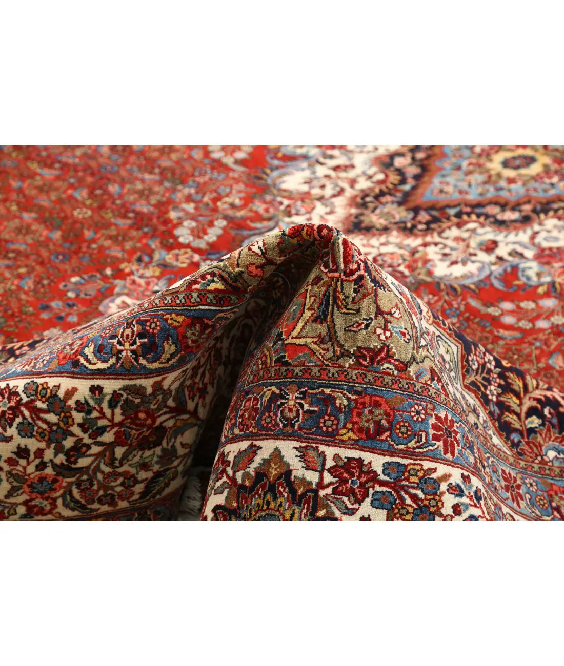 Hand Knotted Antique Persian Bijar Fine Wool Rug - 11'0'' x 14'7'' - Arteverk Rugs Area rug