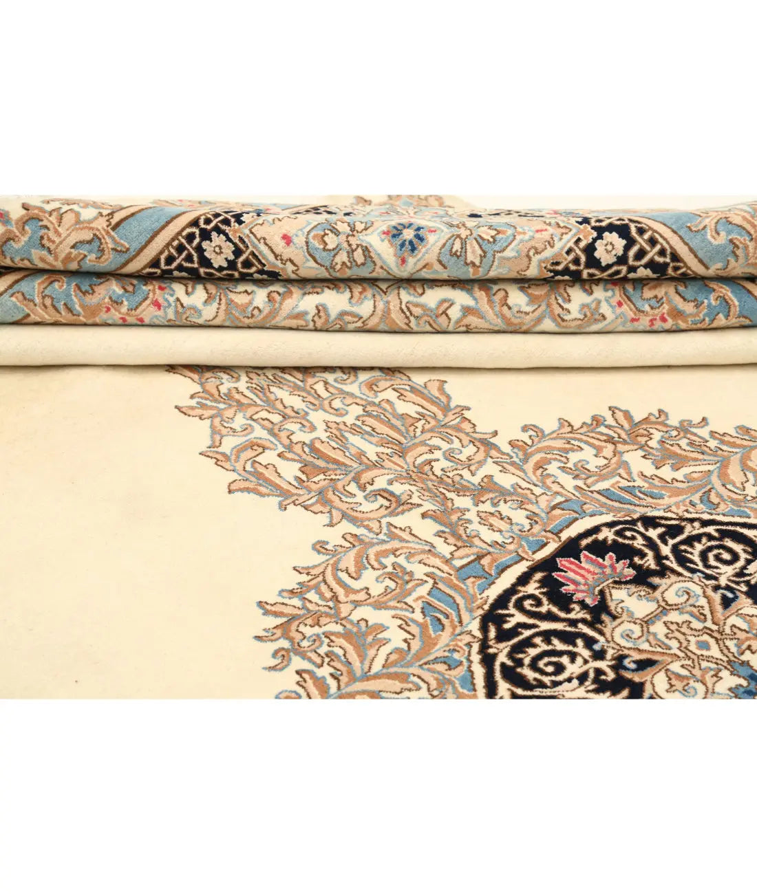 Hand Knotted Antique Persian Kerman Wool Rug - 9'11'' x 13'8'' - Arteverk Rugs Area rug