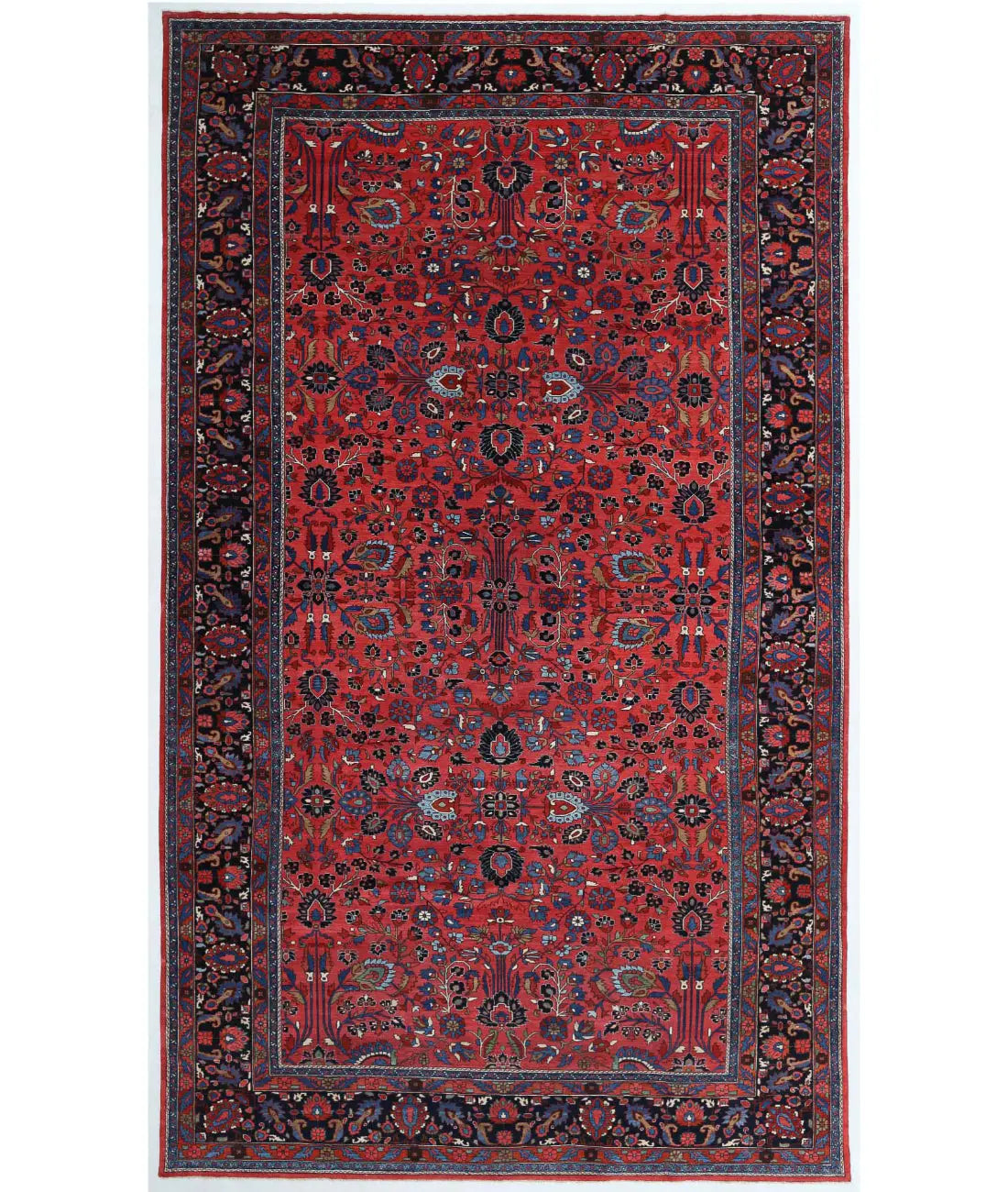 Hand Knotted Antique Persian Mehraban Wool Rug - 12&#39;2&#39;&#39; x 20&#39;10&#39;&#39; - Arteverk Rugs Area rug