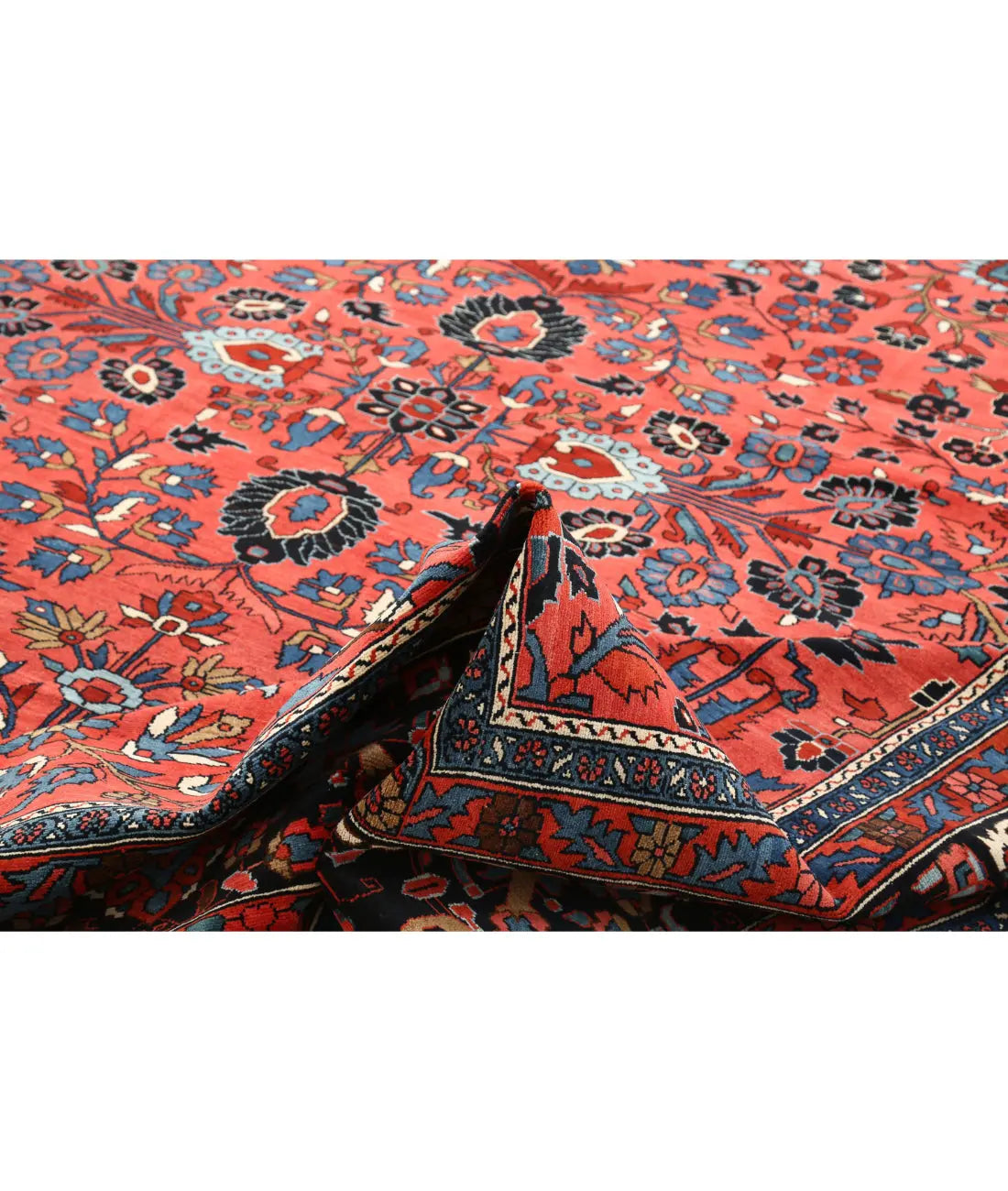 Hand Knotted Antique Persian Mehraban Wool Rug - 12'2'' x 20'10'' - Arteverk Rugs Area rug