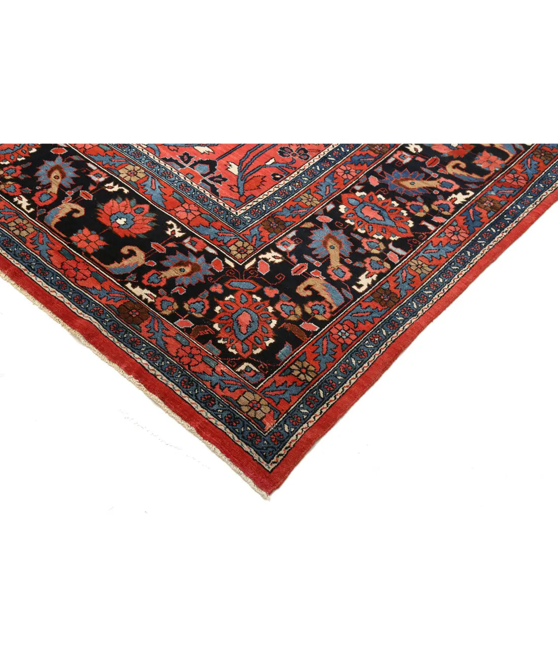 Hand Knotted Antique Persian Mehraban Wool Rug - 12'2'' x 20'10'' - Arteverk Rugs Area rug