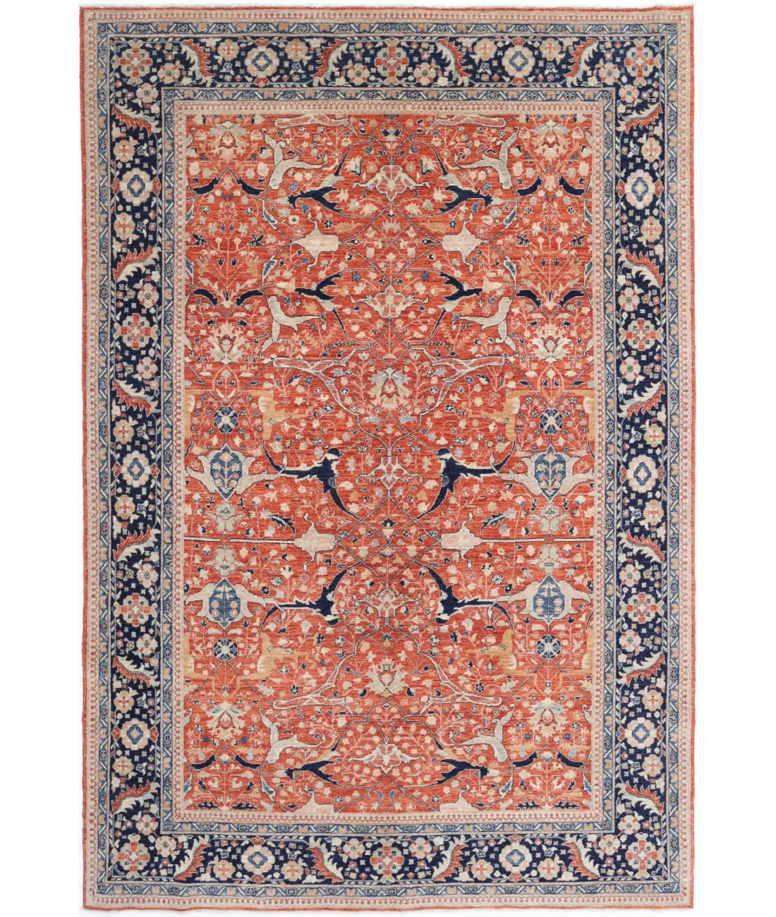 Hand Knotted Ariana Haji Jalili Wool Rug - 6'0'' x 9'1''