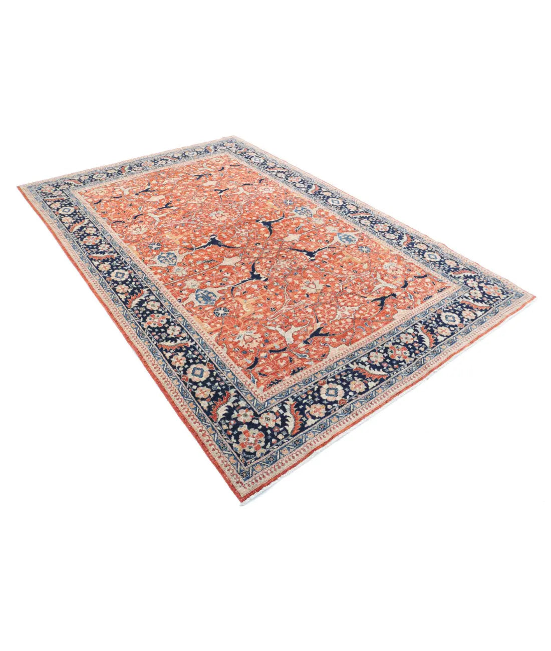 Hand Knotted Ariana Haji Jalili Wool Rug - 6'0'' x 9'1'' - Arteverk Rugs Area rug