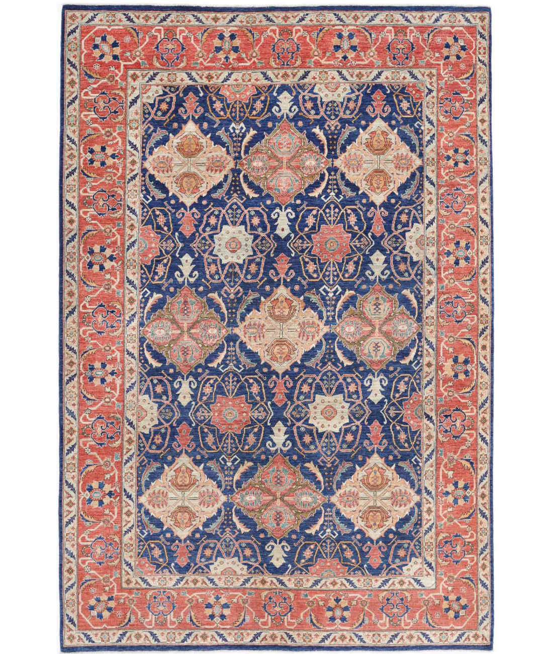 Hand Knotted Ariana Haji Jalili Wool Rug - 6'0'' x 9'1''