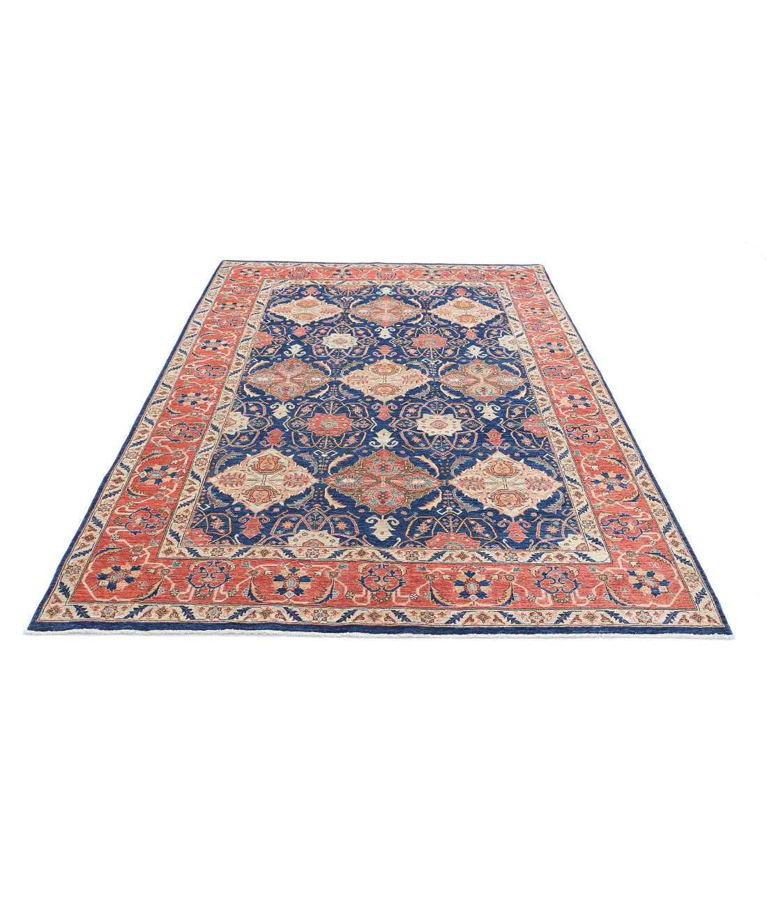 Tapis en laine Ariana Haji Jalili noué à la main - 6'0'' x 9'1''