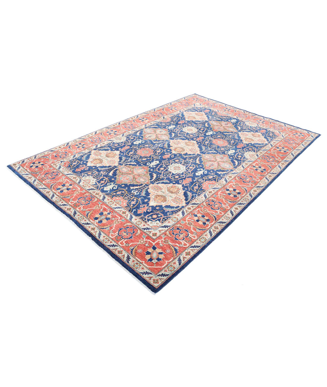 Tapis en laine Ariana Haji Jalili noué à la main - 6'0'' x 9'1''