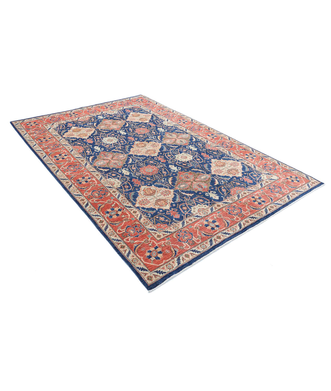 Tapis en laine Ariana Haji Jalili noué à la main - 6'0'' x 9'1''