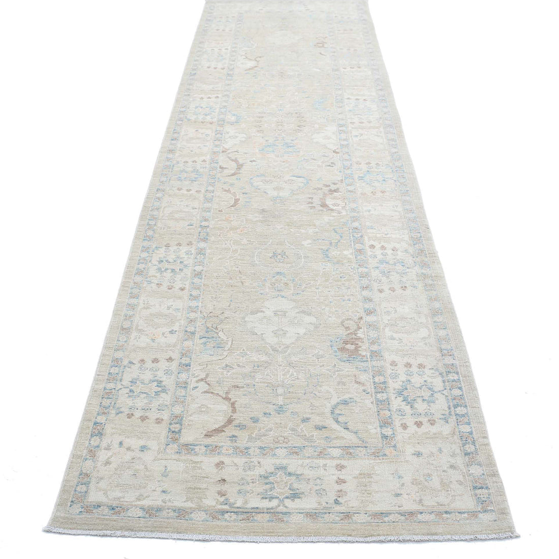 Hand Knotted Ariana Haji Jalili Wool & Silk Rug - 3'2'' x 12'10''