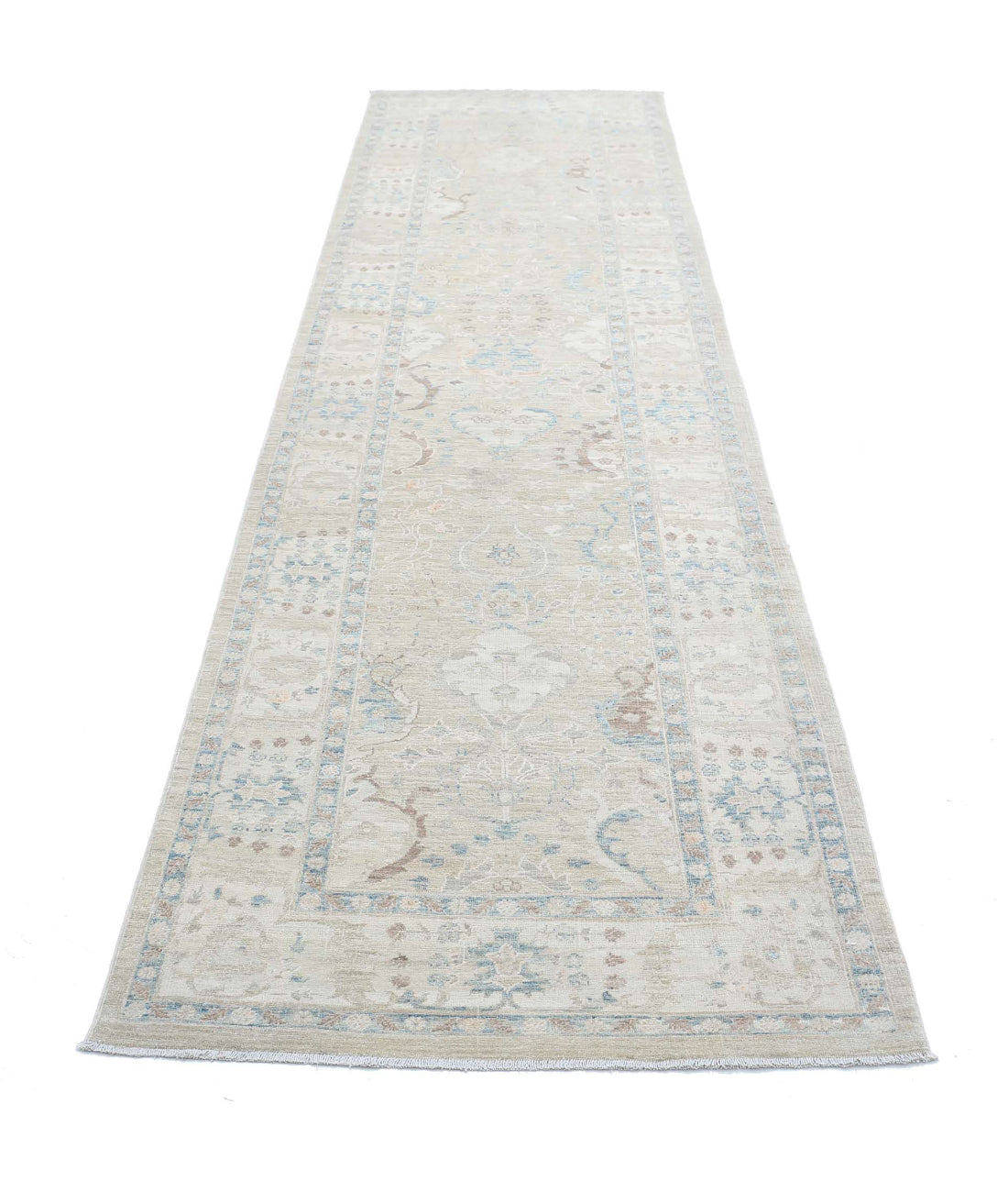 Hand Knotted Ariana Haji Jalili Wool & Silk Rug - 3'2'' x 12'10''