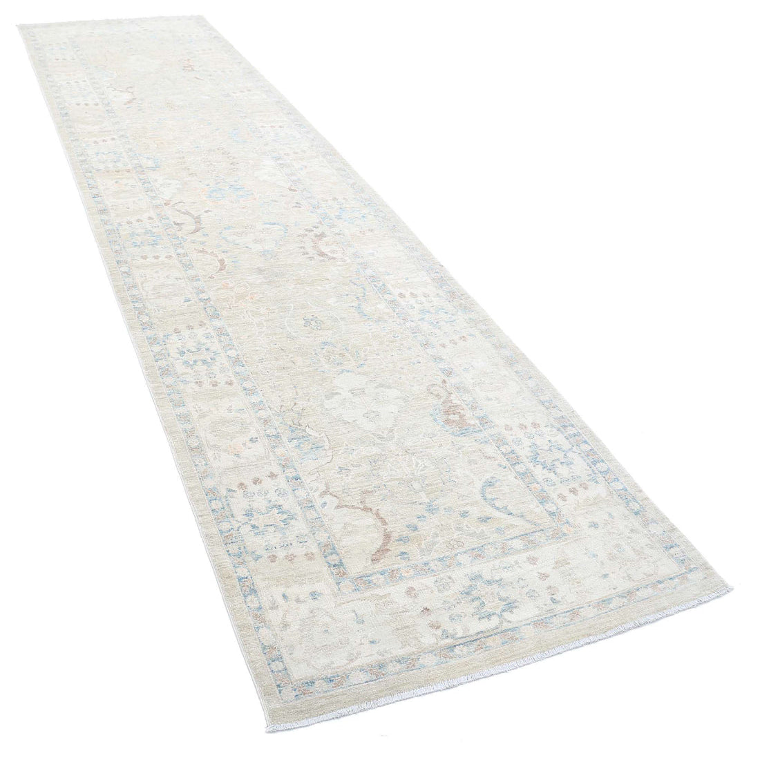 Hand Knotted Ariana Haji Jalili Wool & Silk Rug - 3'2'' x 12'10''