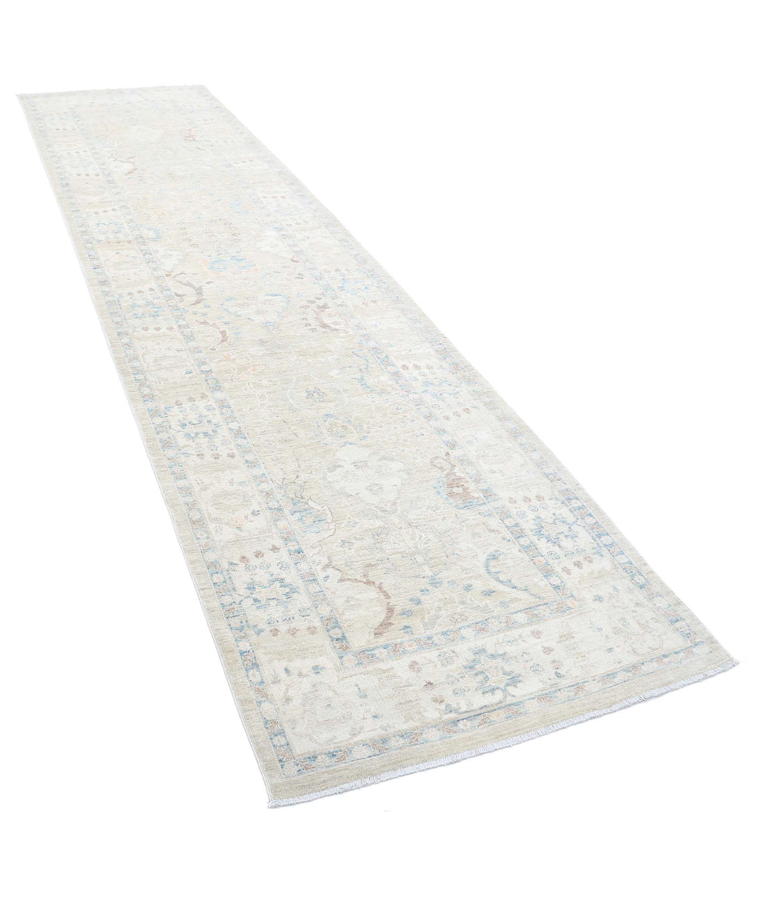Hand Knotted Ariana Haji Jalili Wool & Silk Rug - 3'2'' x 12'10''