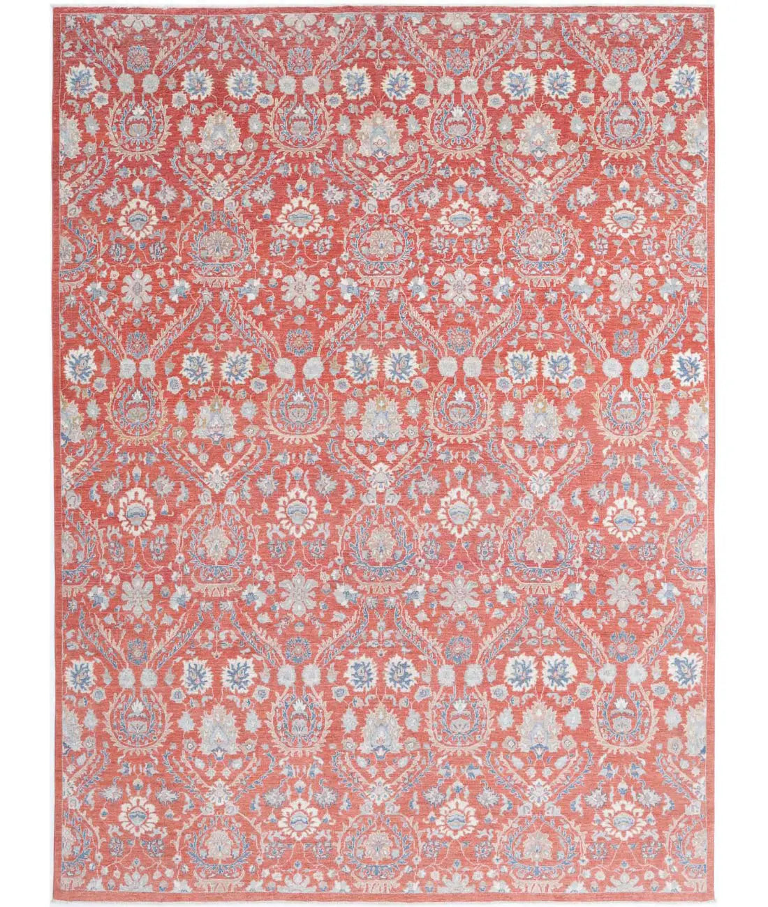 Hand Knotted Art & Craft Wool Rug - 8'9'' x 12'0''