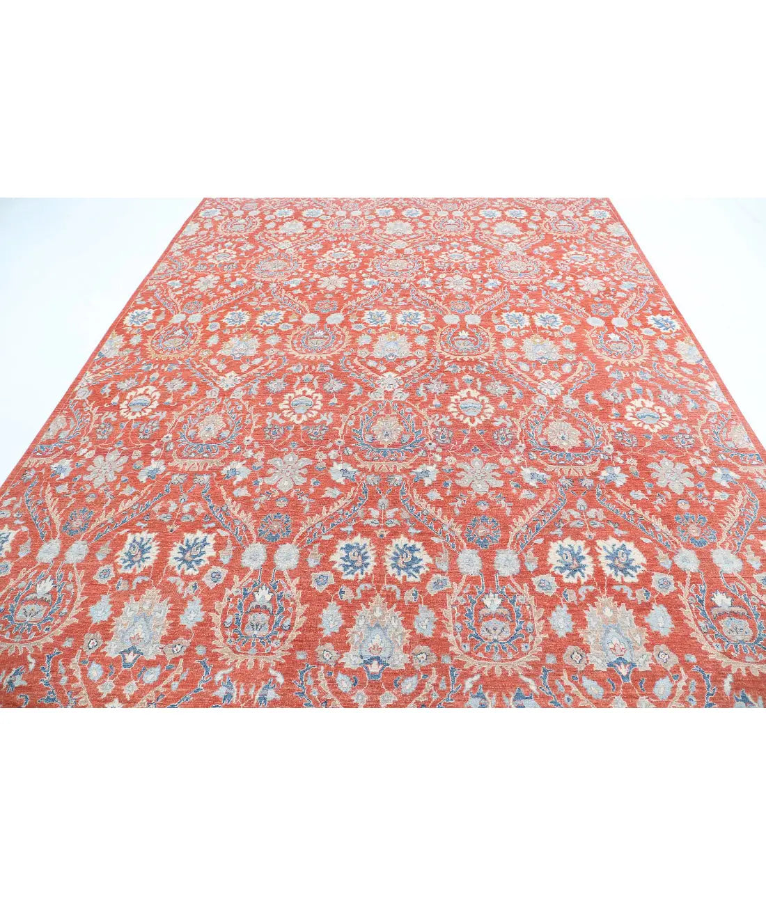 Hand Knotted Art & Craft Wool Rug - 8'9'' x 12'0'' - Arteverk Rugs Area rug
