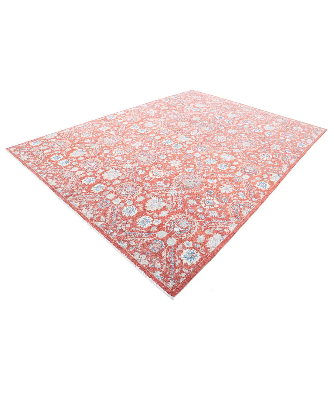 Hand Knotted Art & Craft Wool Rug - 8'9'' x 12'0'' - Arteverk Rugs Area rug