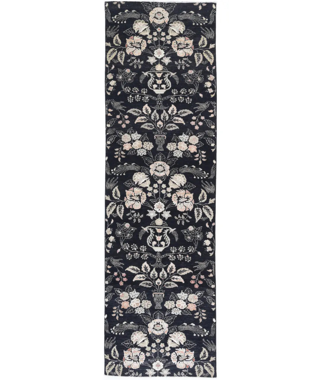 Hand Knotted Artemix Wool Rug - 3'0'' x 11'1''