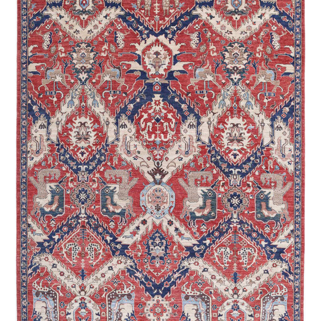 Hand Knotted Artemix Wool Rug - 7'8'' x 9'11''