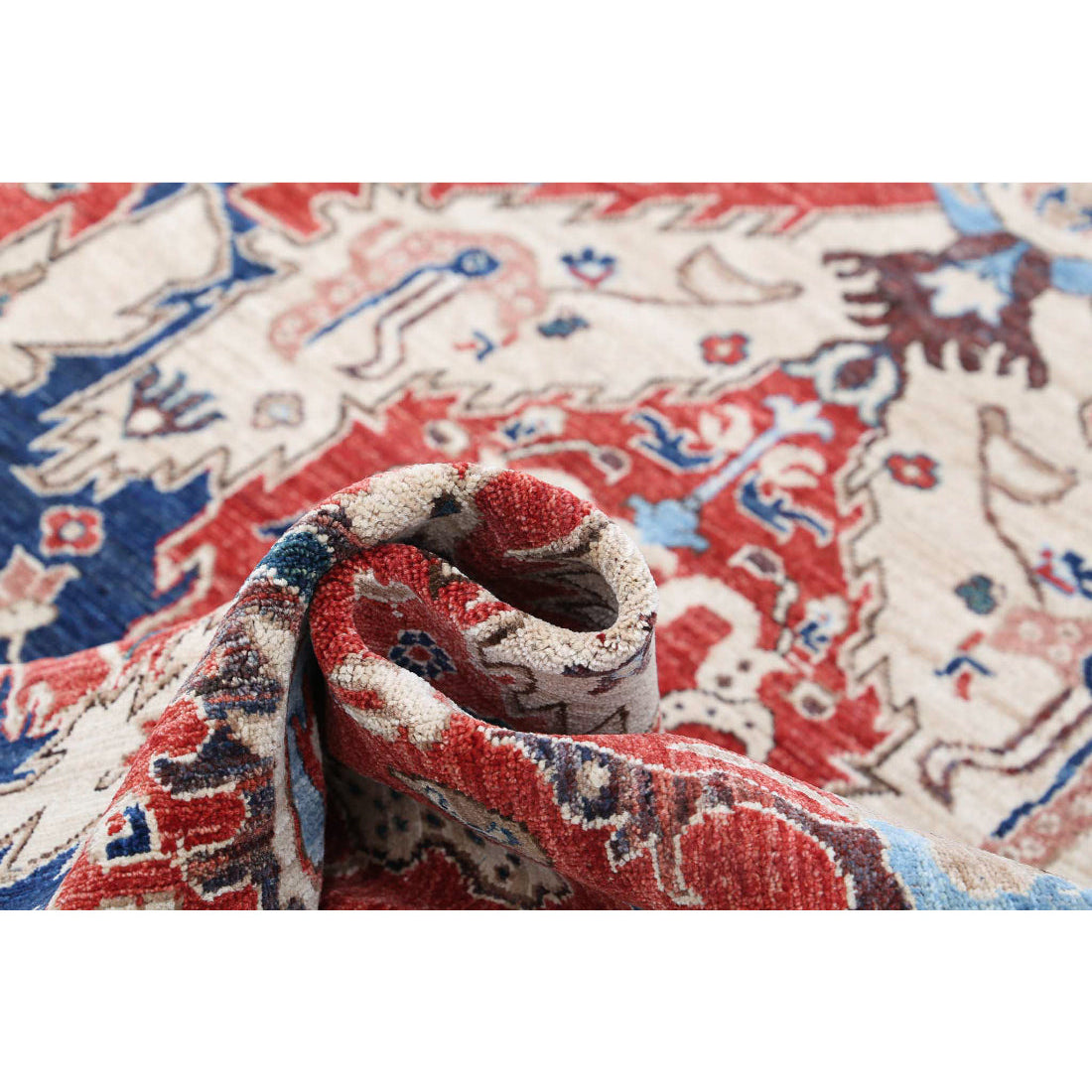 Hand Knotted Artemix Wool Rug - 7'8'' x 9'11''