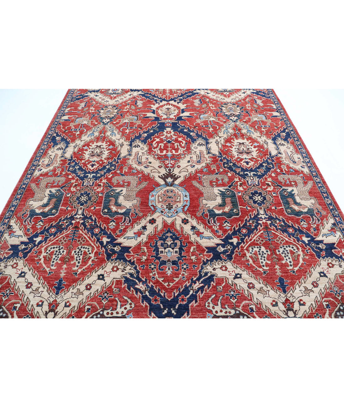 Hand Knotted Artemix Wool Rug - 7'8'' x 9'11''