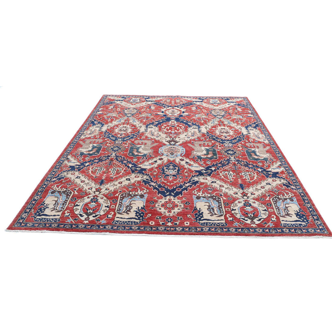 Hand Knotted Artemix Wool Rug - 7'8'' x 9'11''