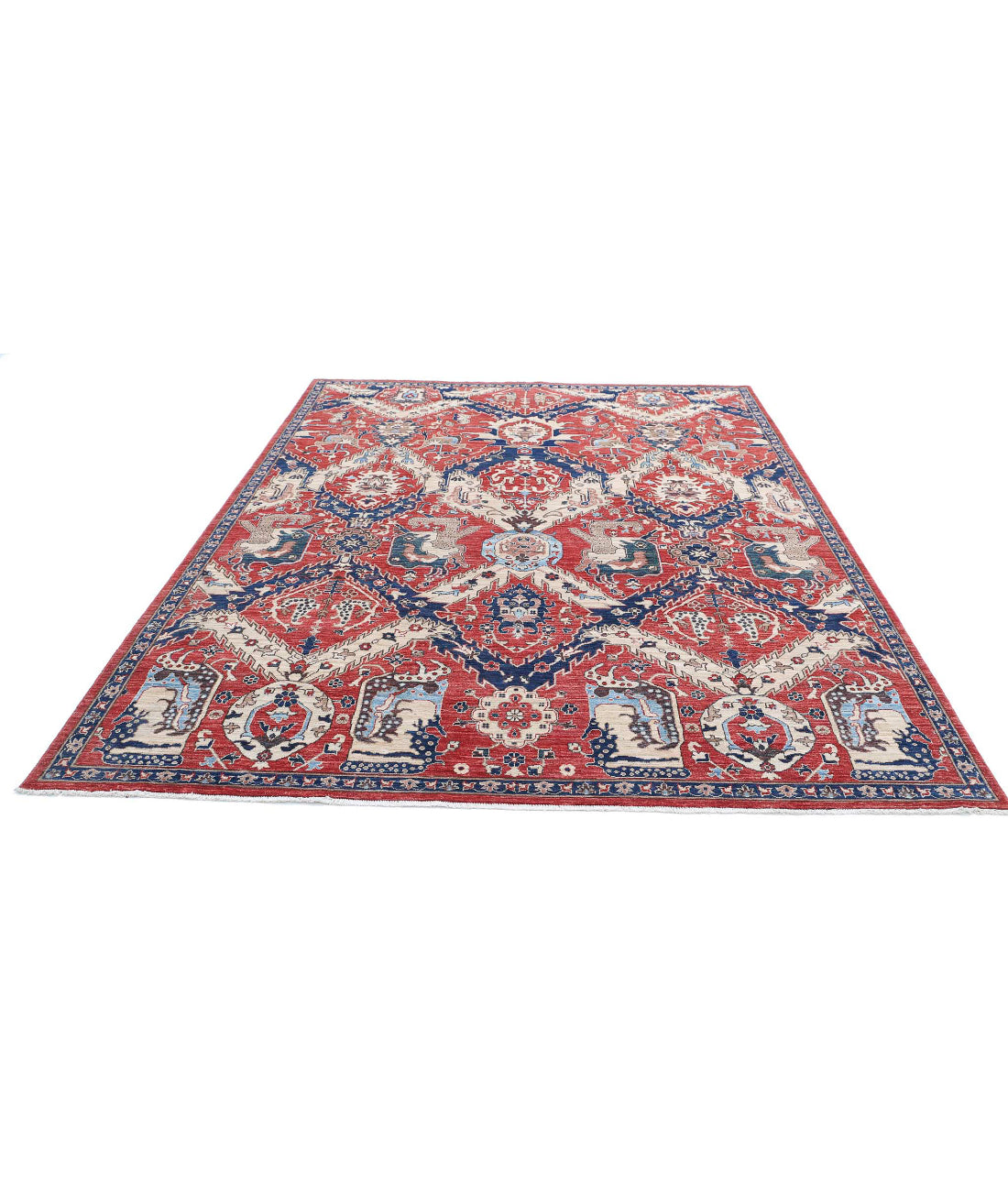 Hand Knotted Artemix Wool Rug - 7'8'' x 9'11''