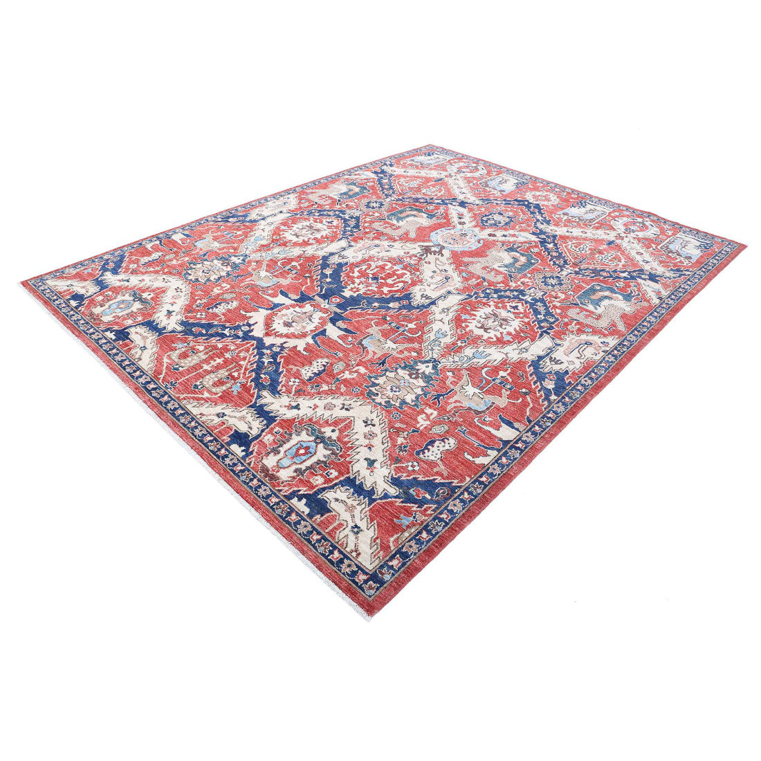 Hand Knotted Artemix Wool Rug - 7'8'' x 9'11''